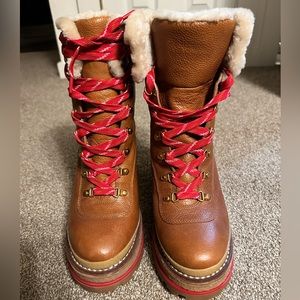 Fur lined, wedge, winter boots